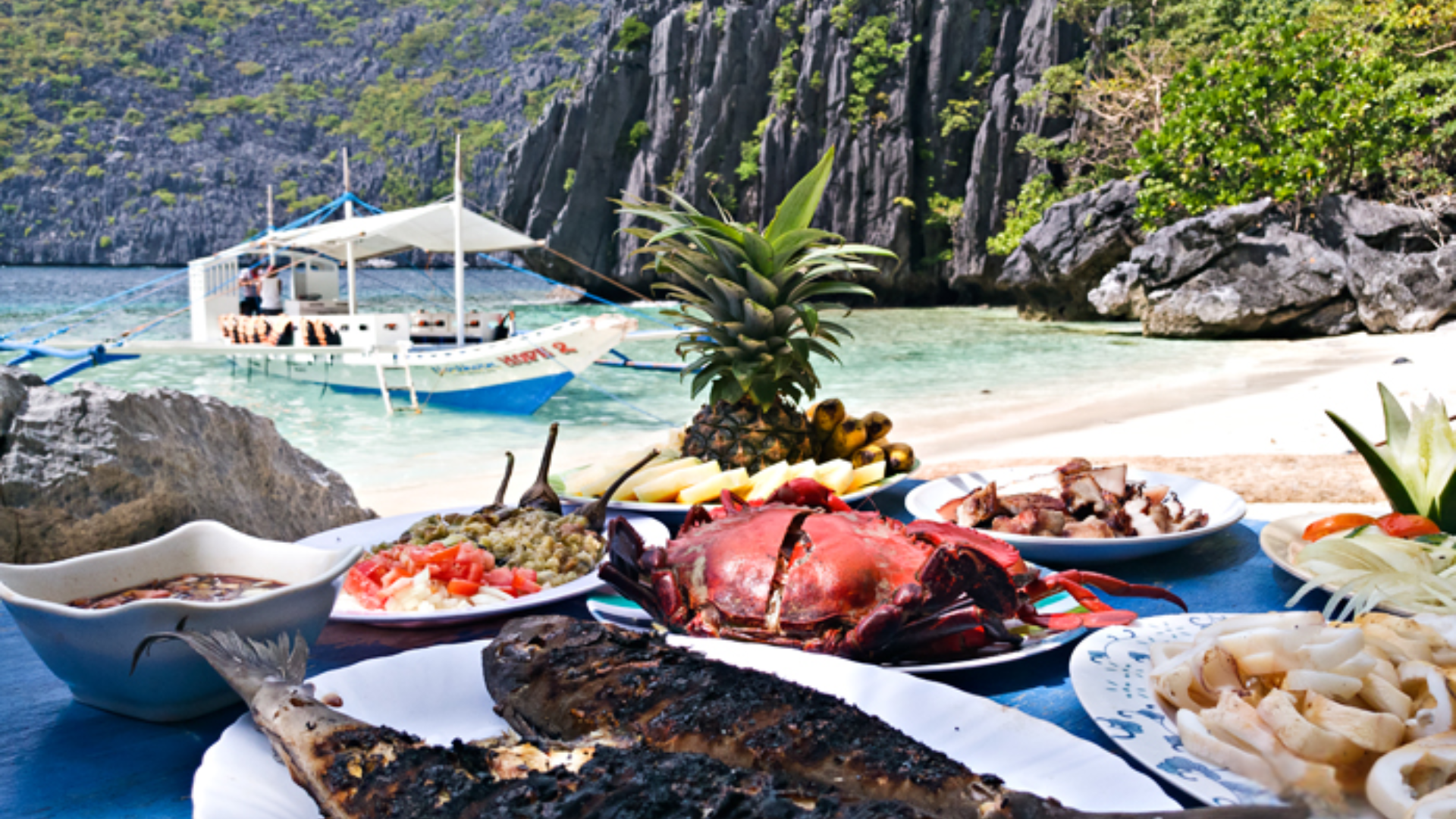 grilled-seafood-dish-in-palawan